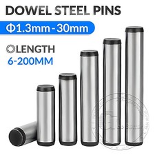 1.5mm 2mm 3mm 4mm 5mm 6mm 8mm - 30mm Metric Dowel Steel Pins Hardened  Ground