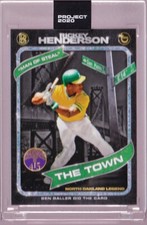 Rickey Henderson Oakland A's Topps Project 2020 71 1980 482 Design by Ben Baller