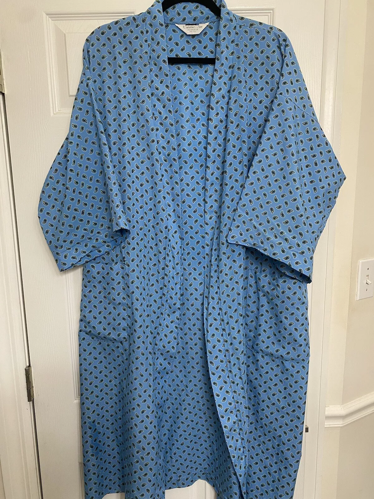 Peignoir de bain Christian Dior Monsieur vintage Made in USA taille unique 