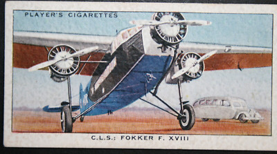 FOKKER FXV111 Ceskoslovenska Leecka Spolecnost Vintage 1930's Card EF09MS