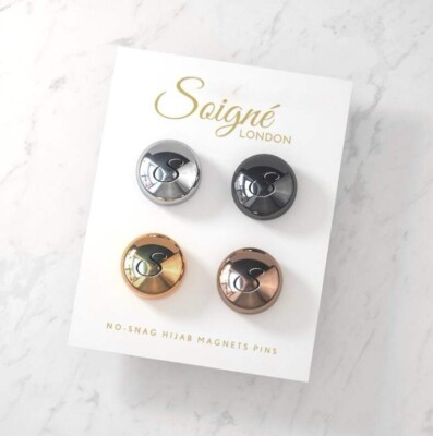 No-Snag Hijab Magnete METALLIC - 4er Pack