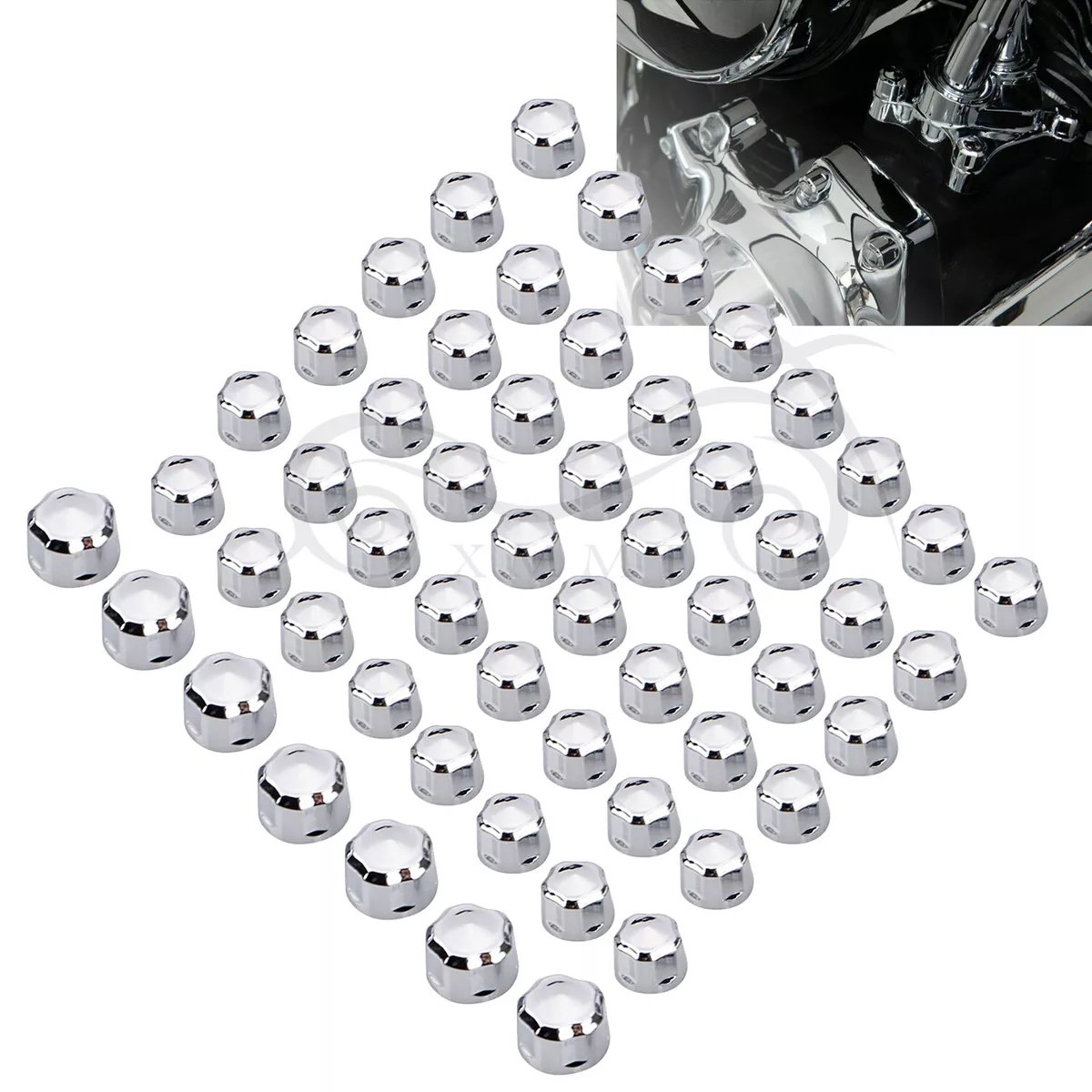 Chrome bolt caps harley davidson cheap