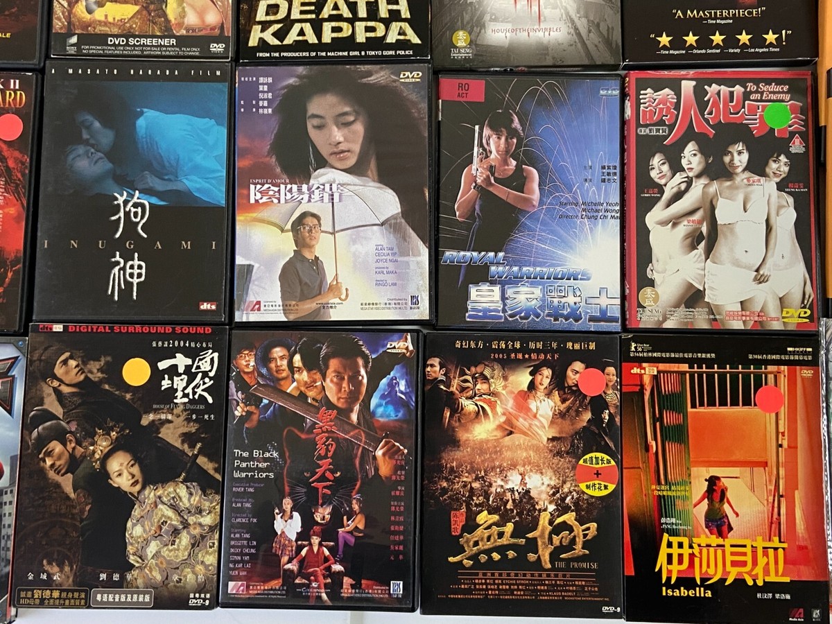 Asian Cinema DVD Movie 29pc Lot Collection Japan Japanese Hong