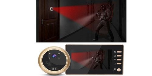 Spioncino digitale elettronico porta campanello telecamera schermo LCD 4.3" W10 - Foto 3 di 7