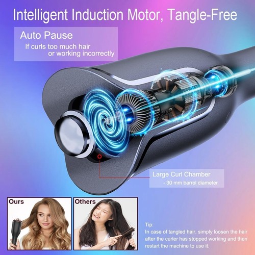 Hair Curler, Curling Wand, Curling Tongs, 4 Speed Adjustable Temperature - Picture 5 of 12