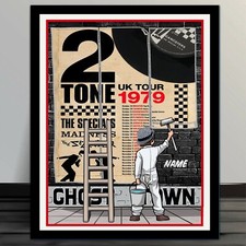 PERSONALISED TWO TONE MUSIC SPECIALS SKA  CONCERT Metal Wall Sign TT02
