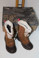 Stivali impermeabili isolati The North Face bambina taglia 2 giovani Shellista pizzo NUOVI