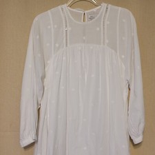 Urban Outfitters Wmn's Beatrice Eyelet White Baby Doll Romper Dress Sz M Beachy