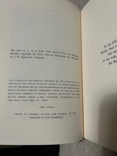 SIGNIERT! The Pleasure of His Company PAUL B FAY Jr, 1. Auflage AUTOGRAMM Buch HC - Bild 12 von 13