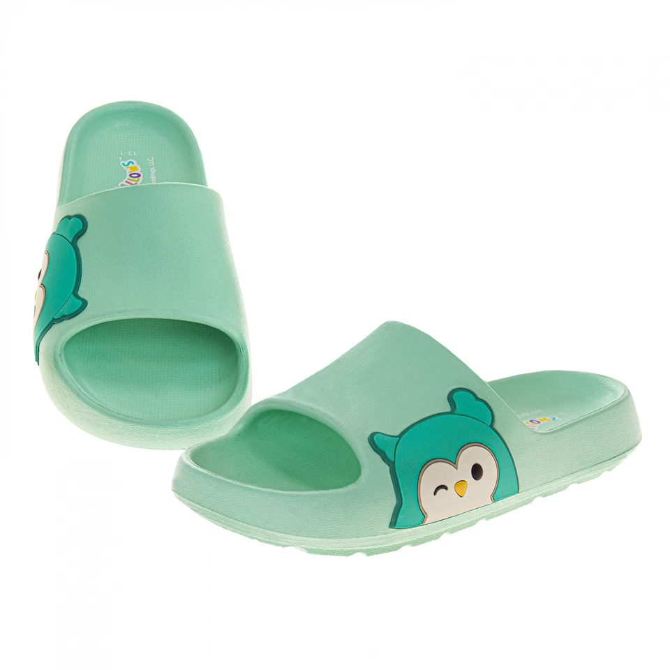 Squishmallows Winston The Owl Open Toe Kid's Sandals Green - Image 2 of 4