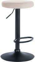 Barhocker Ponte Samt Schwarz Creme