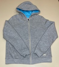 Marine Layer Speakers Cup Hoodie Womens Small Gray Lined Full-Zip Long Sleeve