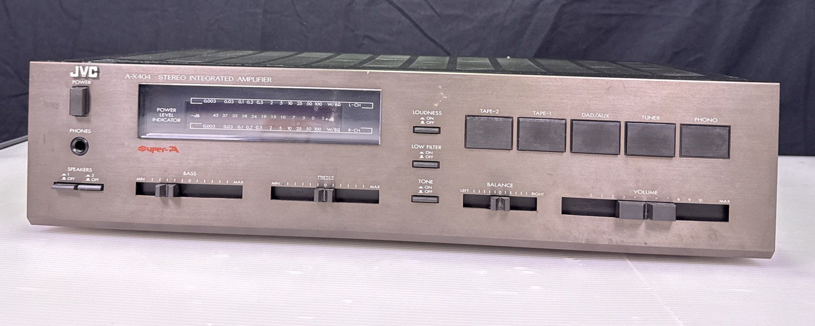 Vintage JVC A-X404 Stereo Integrated Amplifier Tested & Works