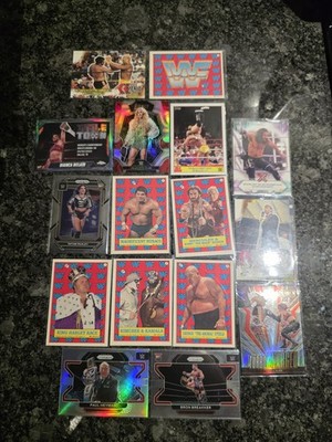 21 Card Lot, WWE, Refractors, Vintage, W/Shane McMahon/25, & 3 Hogans