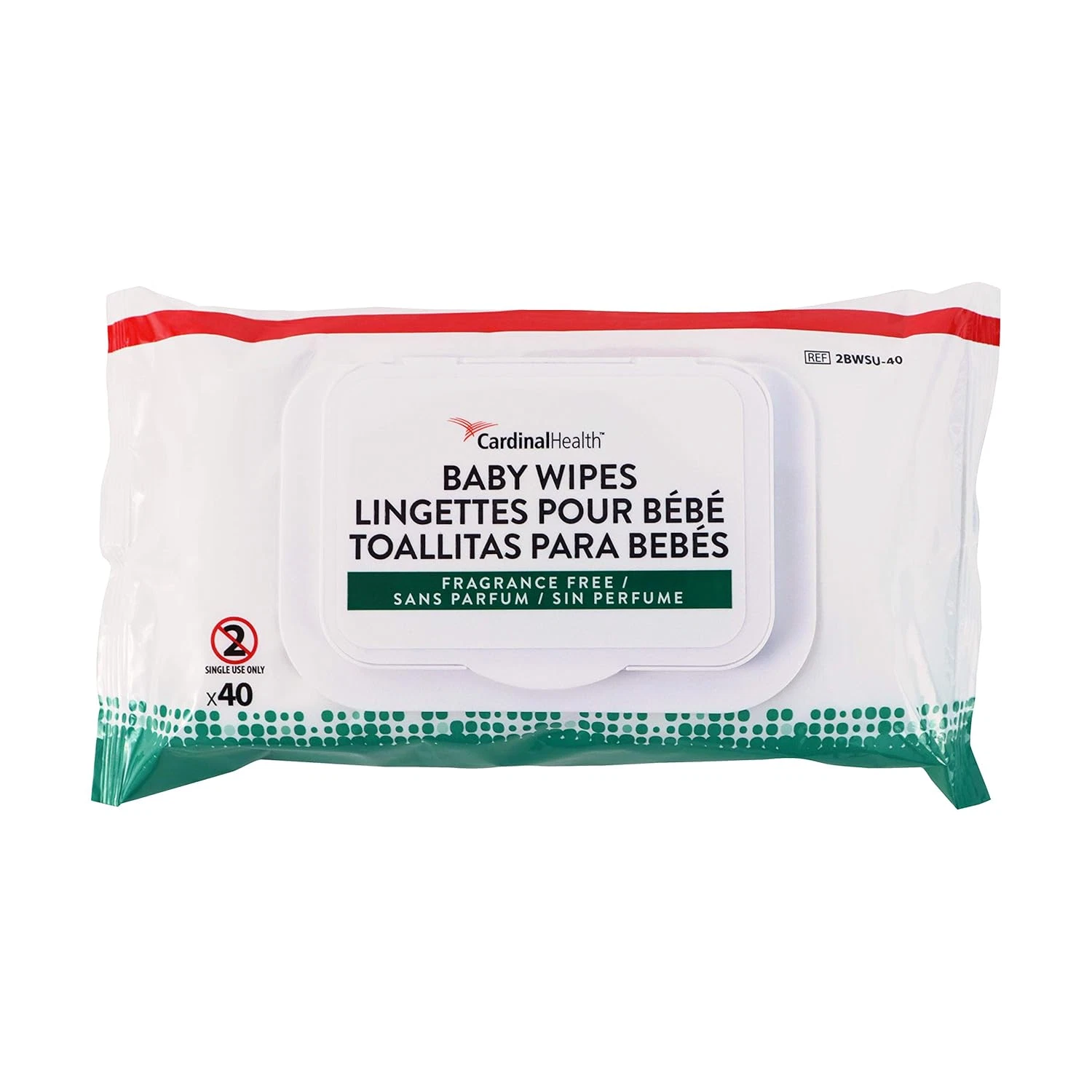 2BWSU-40 Standard Baby Wipes - Hypoallergenic - Free of Dyes, Fragrances, Lanoli