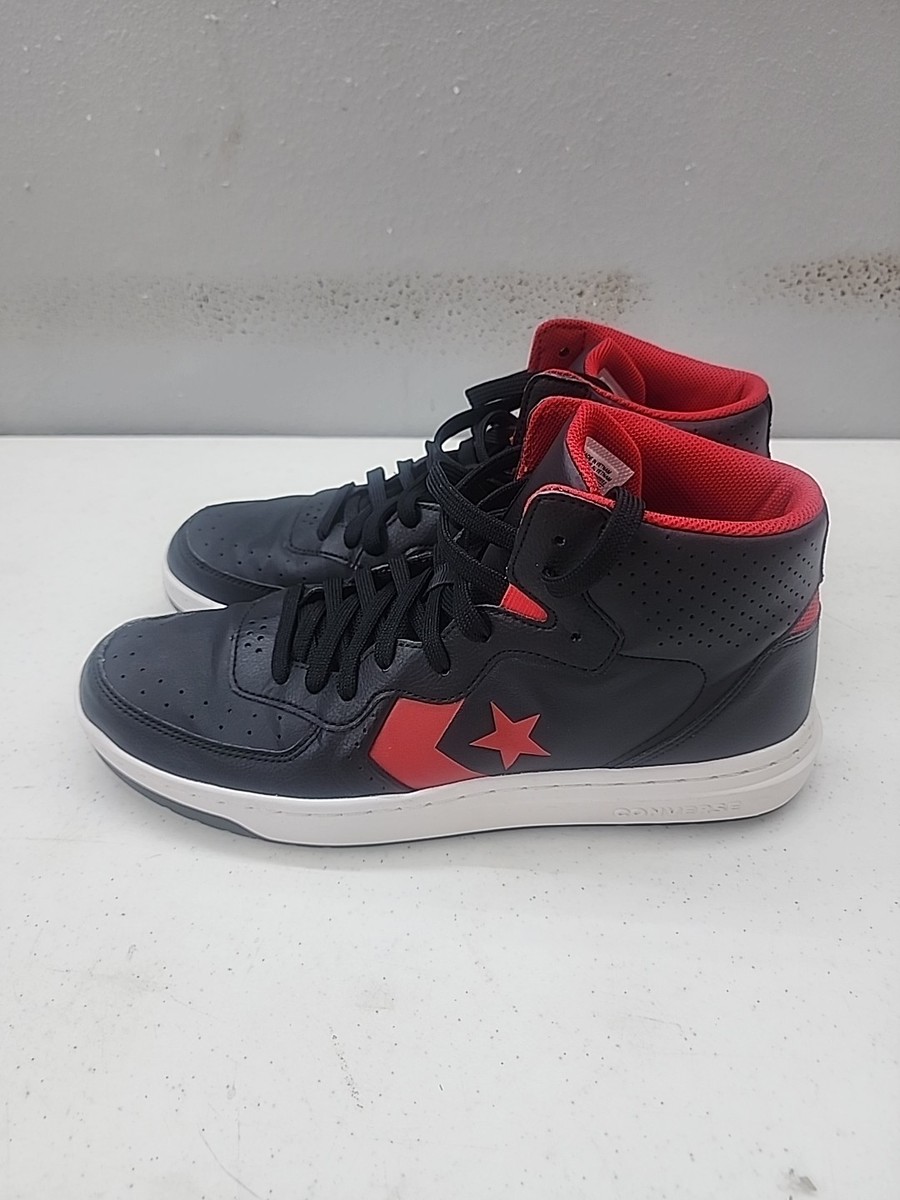 Converse Rival Mid Black Enamel Red Shoot For The Moon Sneakers