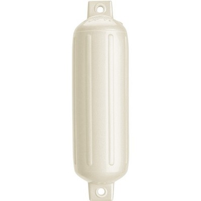 Polyform G-4 Twin Eye Fender 6.5'' x 22'' - Metallic White (G-4 METALLIC WHITE)