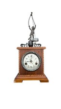 Mysterieuse Tischuhr Junghans antike Uhr voll funktionsf&auml;hig