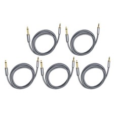 Electric Guitar Audio Cable Mono to Stereo Braided AUX Cord for Mixer Audio