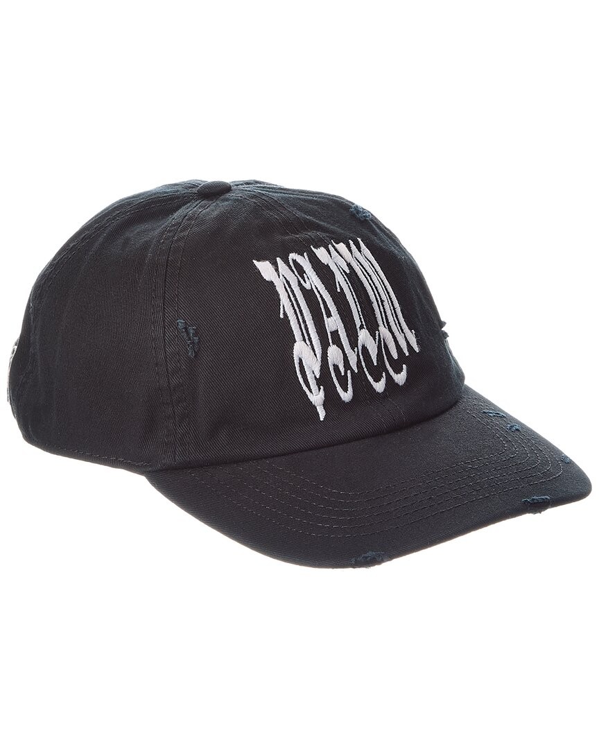 Palm Angels Gothic Logo Cap Mens Black Os 17590₽