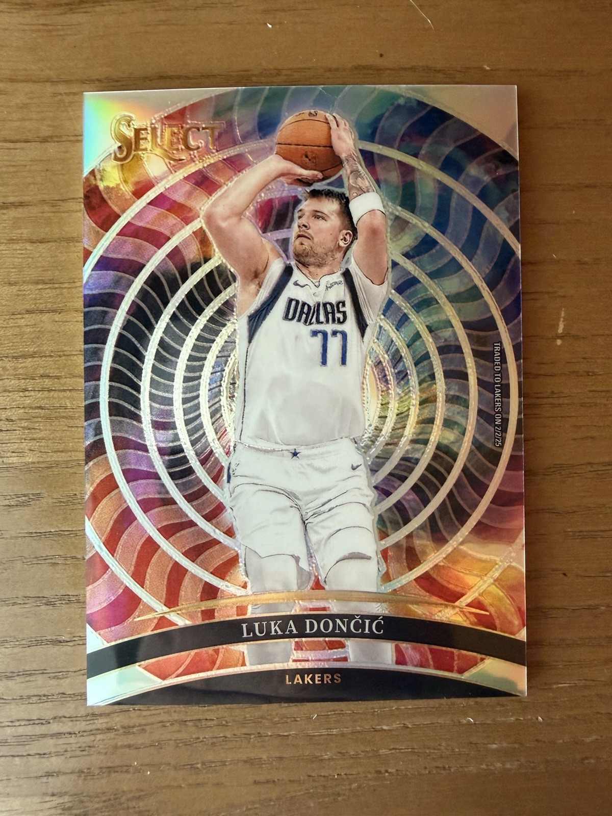 2024-25 Luka Doncic Panini Select Color Wheel #11 Case Hit - One Owner - Lakers