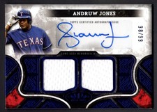 2025 Topps Tier One #AT1R-AJ Andruw Jones Tier One Autographed Relics Blue Dual