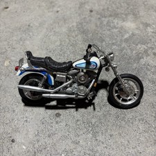 Vintage Harley Davidson Blue Turqoise Toy Mot...