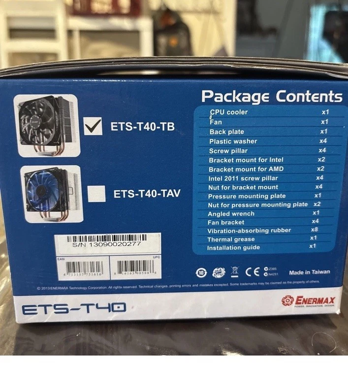 Enermax ETS-T40-TB Heat Pipe CPU Cooler with T.B.SILENCE PWM Twister Bearing Fan - Image 2 of 4