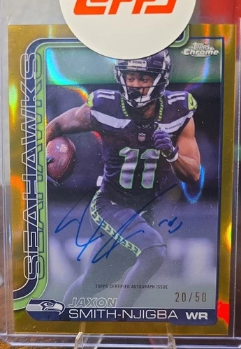 2025 Topps Chrome Jaxon Smith-Njigba Chrome Autographs (RAW)