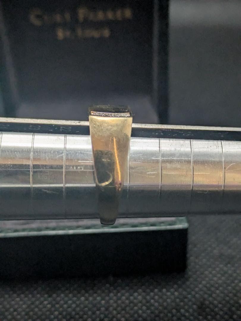 Silver GF Rectangular Signet Ring with Sparkling … - image 7