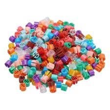 300pcs Clothes Hanger Markers Blank Tag, Fit 3.5mm Rod for Garment 12 Color