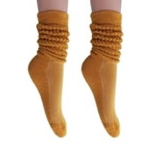 2 Pairs Cotton Slouch Knee High Socks Shoe Size 5-10 Forest Green