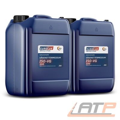 EUROLUB 2x 20 L SÄGEKETTENMEDIUM ISO-VG 100 HAFT-ÖL KETTENSÄGEN-ÖL MOTORSÄGEN