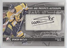 2013-14 ITG Heroes and Prospects Auto Spencer Watson #A-SW Auto f0v