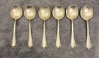 (6) Sterling Silver Gorham Silver 1911 Plymouth Flatware Soup Spoons
