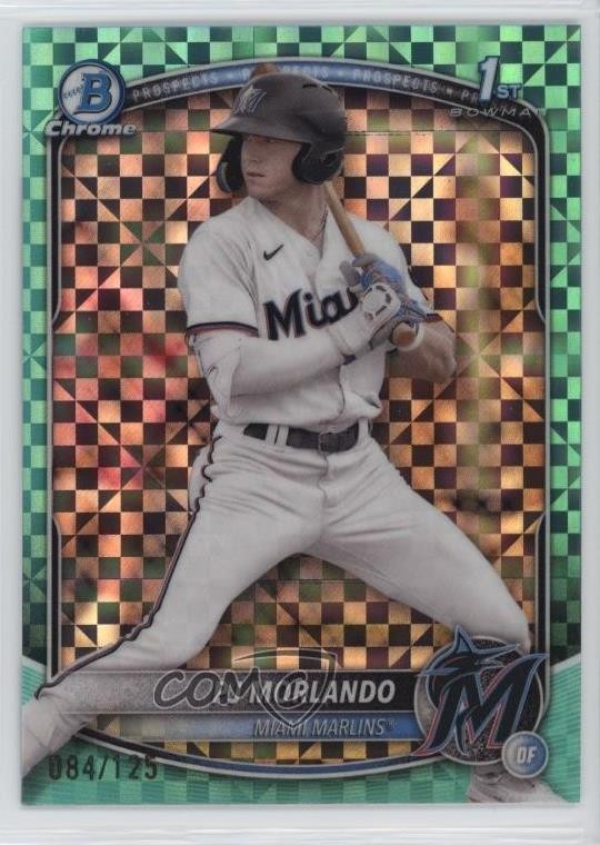 2025 Bowman Chrome Prospects Aqua X-Fractor 84/125 PJ Morlando #BCP-91 13c1