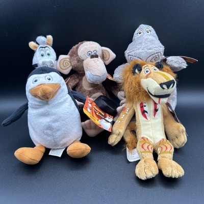 NWT Madagascar 2 Escape 2 Africa Plush Lot of 5 Hooga Loo 2008 Rare Phil Top Hat