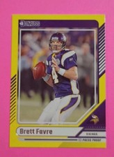 2024 Panini Donruss Brett Favre #185 Press Proof Yellow Green Bay Packer Legend