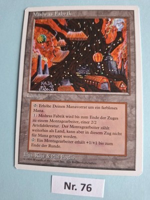 1x Mishras Fabrik / Mishrah's Factory DE - NM - (1995) 4. Edition -  Magic MTG