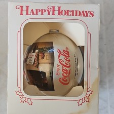 Coca-Cola 1989 Père Noël Joyeuses Fêtes Noël Ornement plastique original