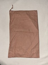 Miu Miu Dust Bag Pink Cotton Storage Bag Drawstring Bags 8.5  x 14  NEW