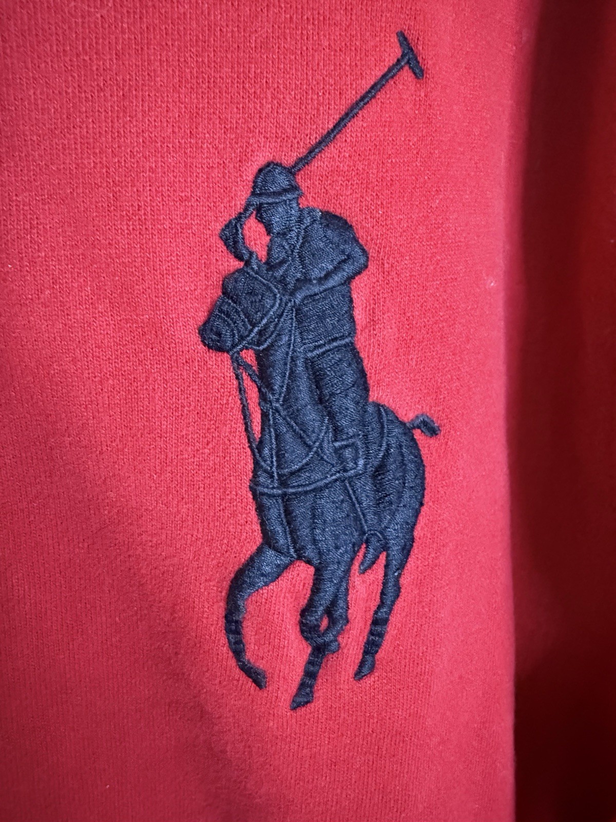 Polo Ralph Lauren Snow Polo Challenge Big Pony Crest Felpa con Cappuccio Rosso XXL
