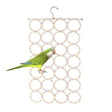 Bird Rope Climbing Net Parrot Swing Hanging Toy for Parakeet Cockatiel