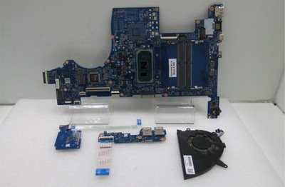 Genuine HP Pavilion Motherboard G7BL DAG7BLMB8D0 i5-1035G1 w/ Fan & I/O Board