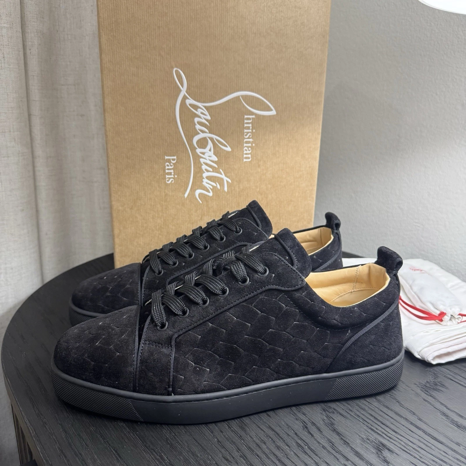 Christian Louboutin — Christian Louboutin Louis Junior Orlato Crosta Braids Black 45