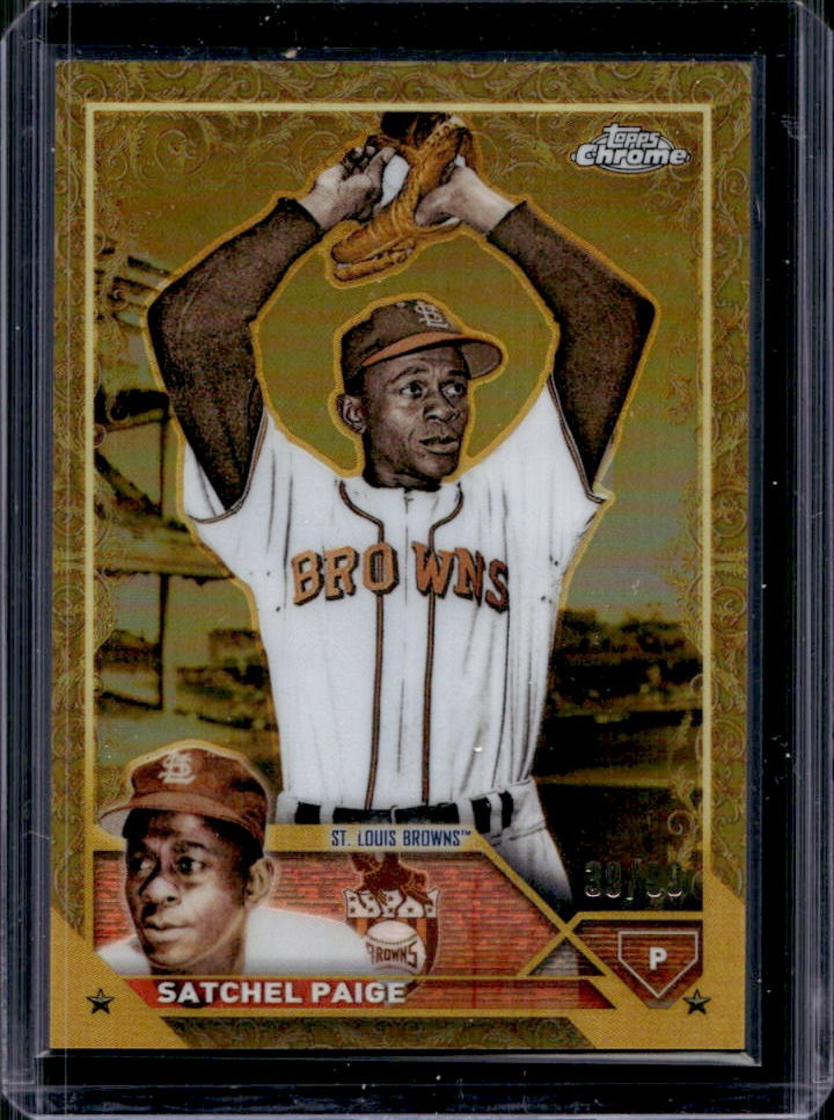 2023 Topps Gilded Collection Satchel Paige #/99 Browns