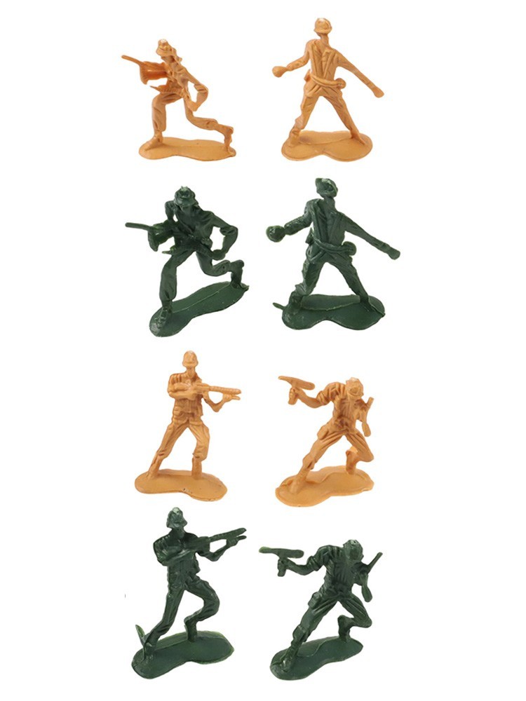 100Pcs Toy Soldiers Model Sand Table Games People Figures Playset