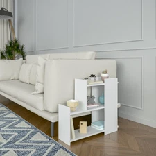 Ada Home Décor Scovel Side Table, 26.77'' x 23.15'' x 10.24'', White &