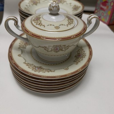Vintage Noritake Nippon Toki Kaisha Dinnerware Set 16 pcs Japan Plates Tureen