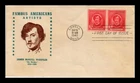DR JIM STAMPS US COVER JAMES A M WHISTLER FAMOUS AMERICANS FIRST DAY ISSUE
